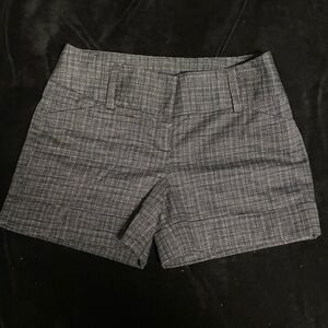 Express Women's Charcoal Checkered Shorts
